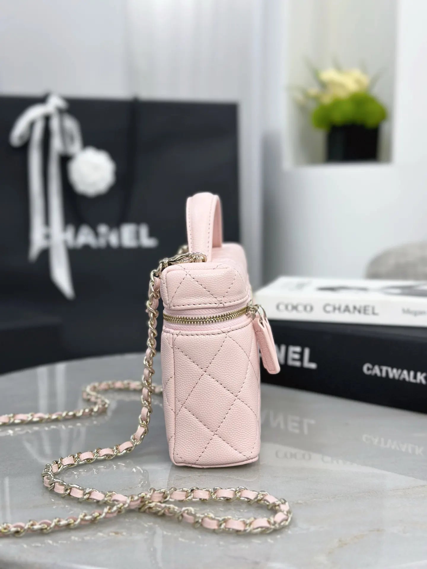 Dəri Vanity Çanta