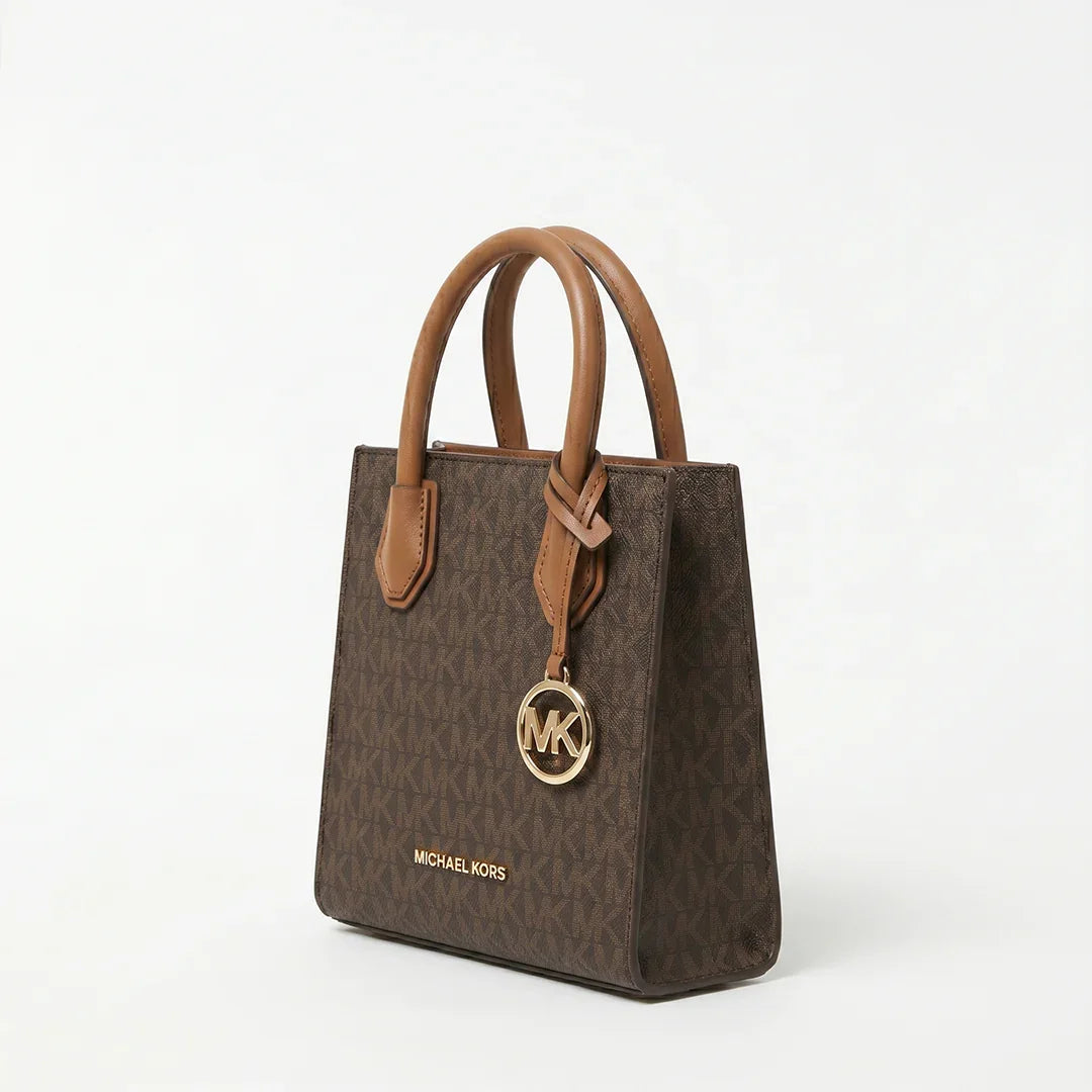Premium Mini Tote Çanta – Klassik Qəhvəyi
