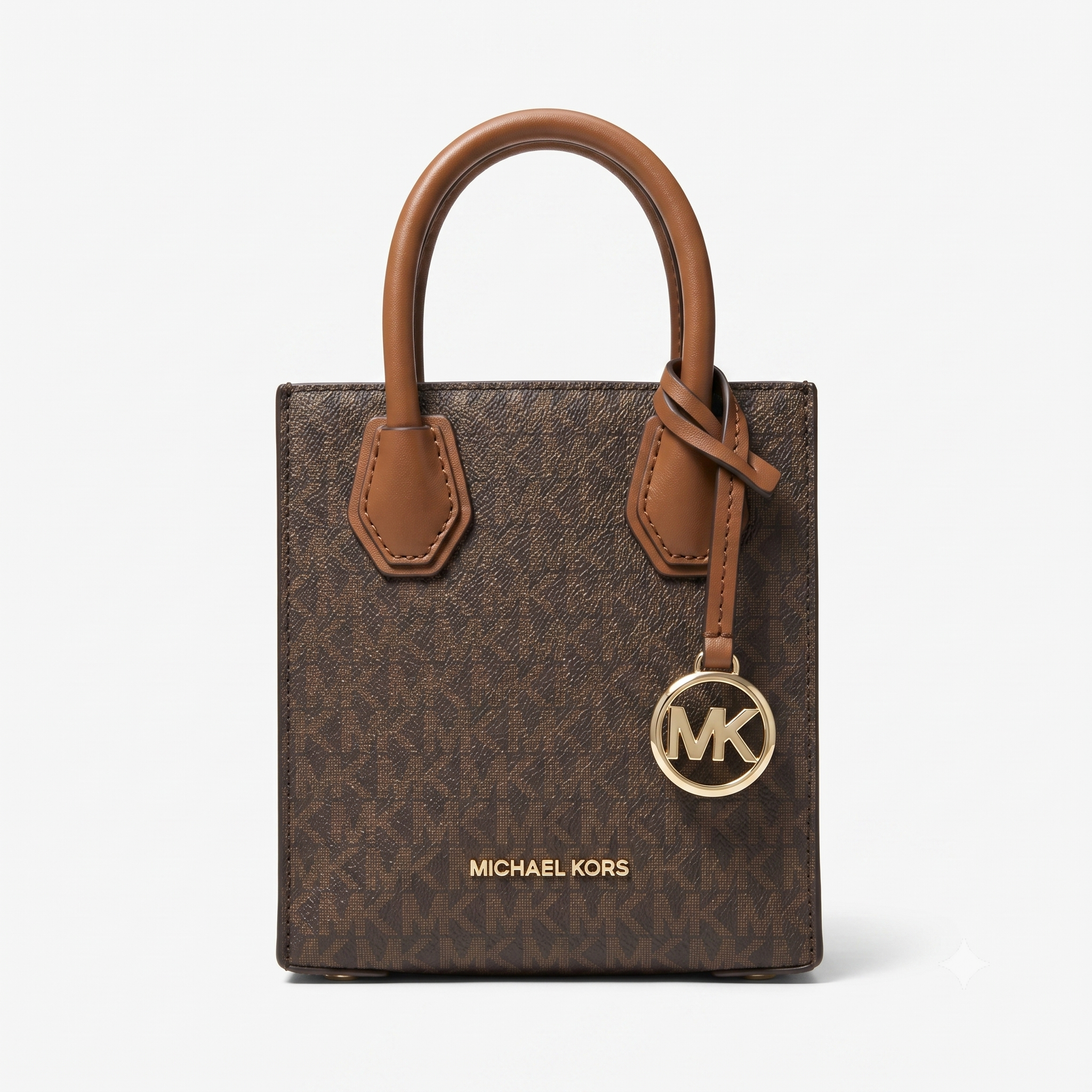 Premium Mini Tote Çanta – Klassik Qəhvəyi
