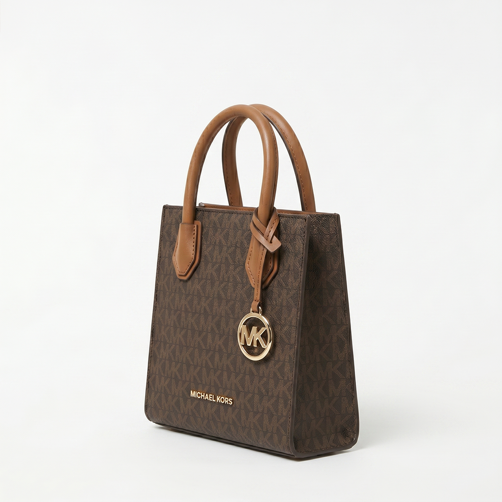 Premium Mini Tote Çanta – Klassik Qəhvəyi