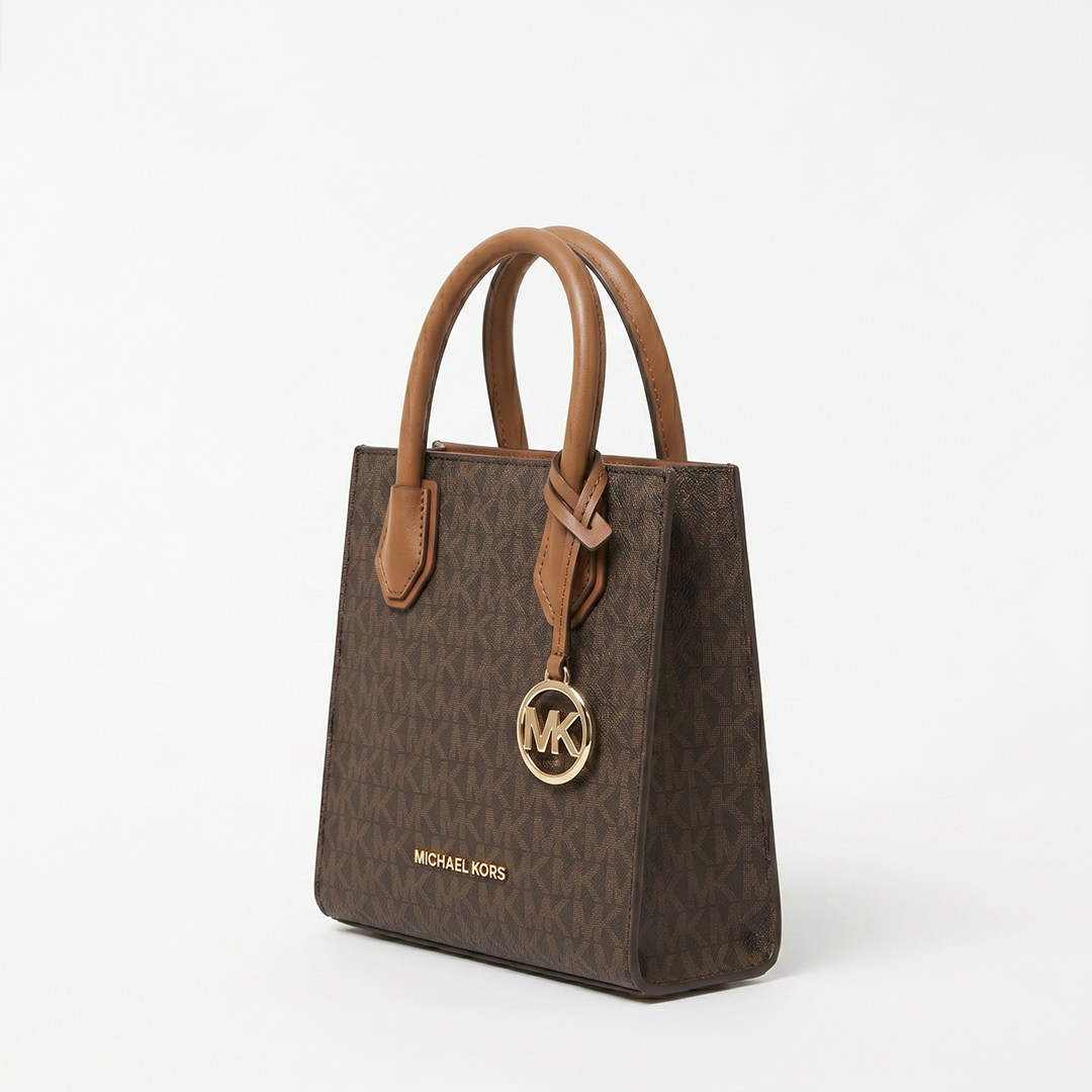 Premium Mini Tote Çanta – Klassik Qəhvəyi